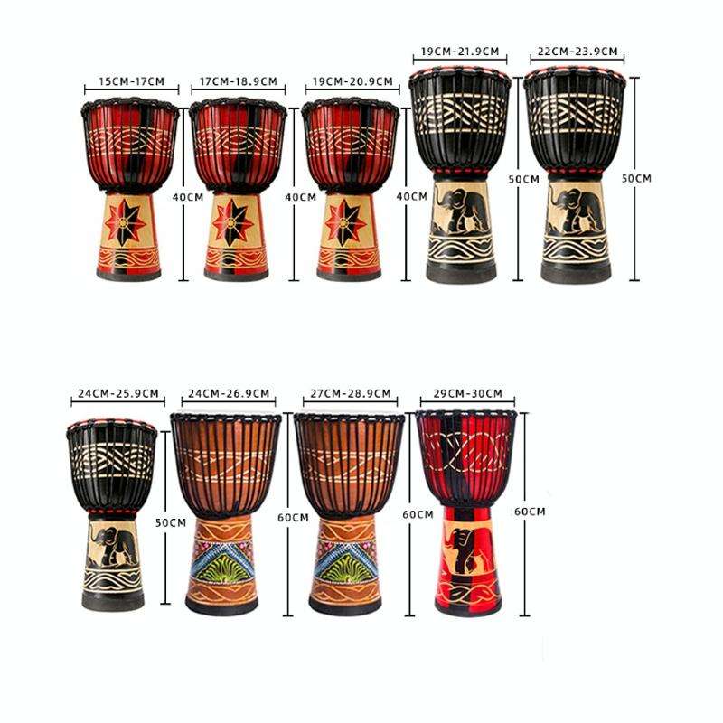 Painted African Drum Children Kindergarten Percussion Instruments Sheepskin Tambourine, Random De...