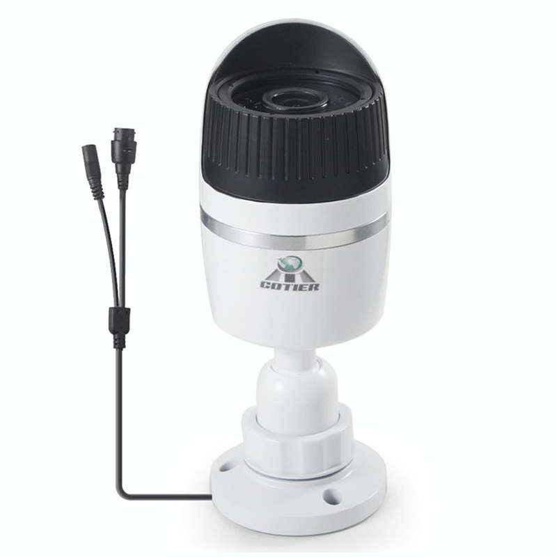 4CH H.264 720P HD Bullet IP Camera NVR Kit, 30m IR Night Vision, Support Video / Audio Input