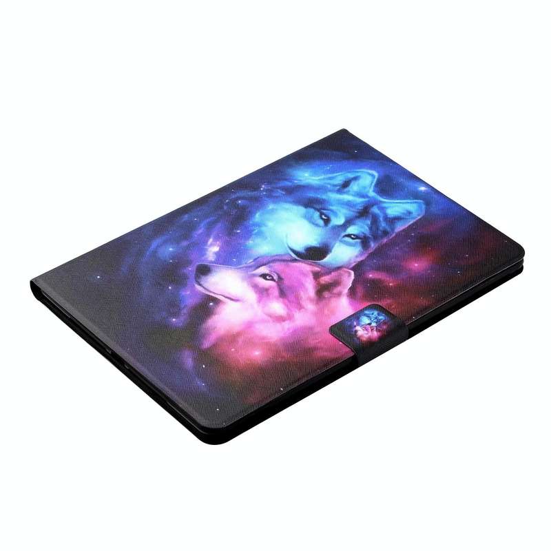 For Huawei MediaPad T5 10 inch Colored Drawing Horizontal Flip Leather Case with Holder & Card Sl...
