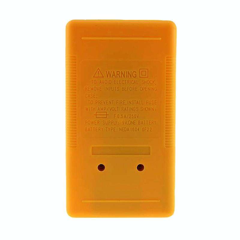 DT-830B Handheld Digital Multimeter Ammeter Voltmeter Digital Display Universal Tester Meter(Yellow)