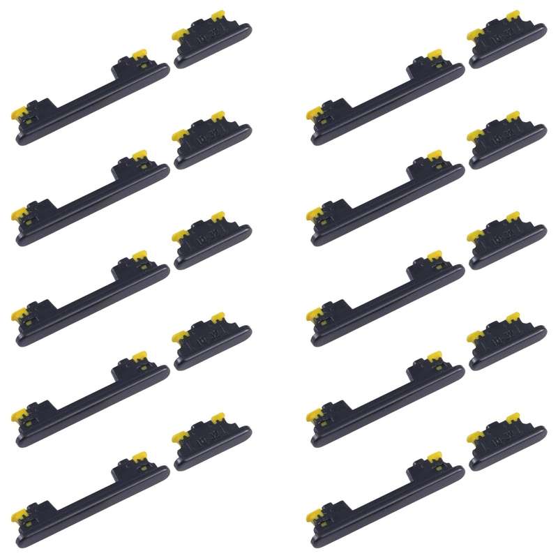 For Samsung Galaxy A54 SM-A546B 10pcs Original Power Button and Volume Control Button (Black)