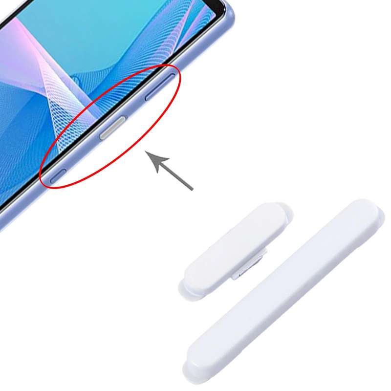 For Sony Xperia 10 III Original Power Button and Volume Control Button (White)