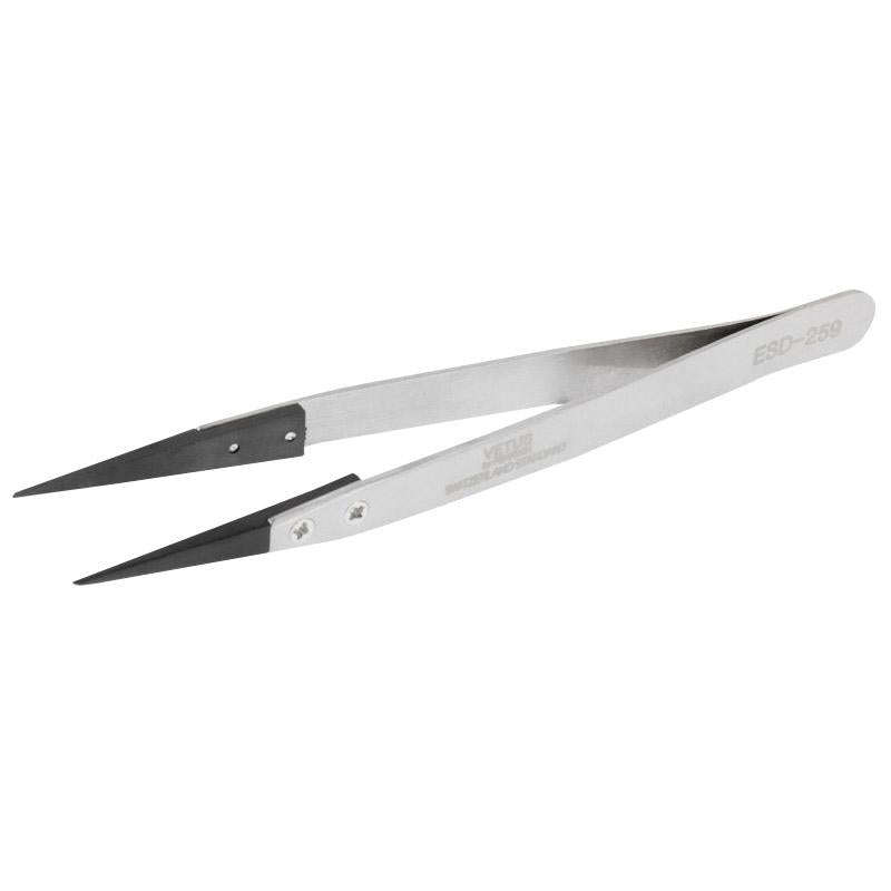 9 in 1 Replaceable Anti-Static Tweezers with Cross Screwdriver