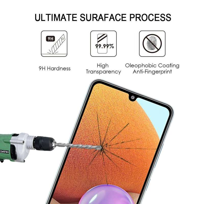 For Samsung Galaxy A32 4G 25 PCS Full Glue Full Screen Tempered Glass Film