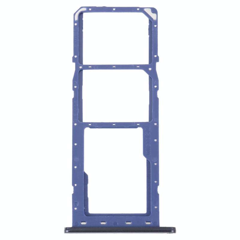 For Samsung Galaxy M04 SM-M045F Original SIM Card Tray + SIM Card Tray + Micro SD Card Tray (Blue)