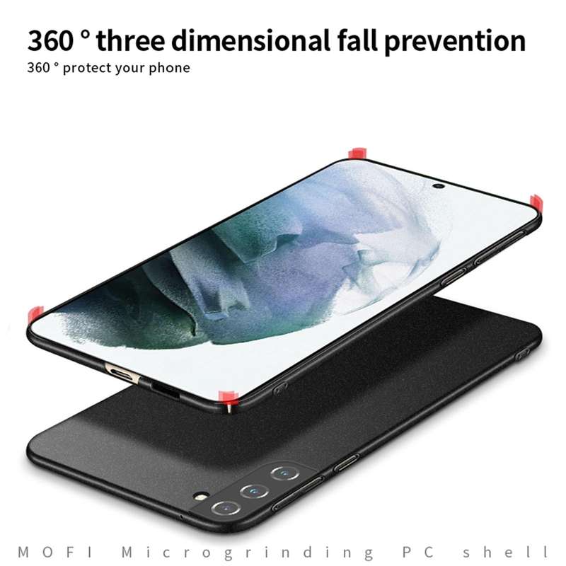 For Samsung Galaxy S22 5G MOFI Fandun Series Frosted Ultra-thin PC Hard Phone Case(Black)
