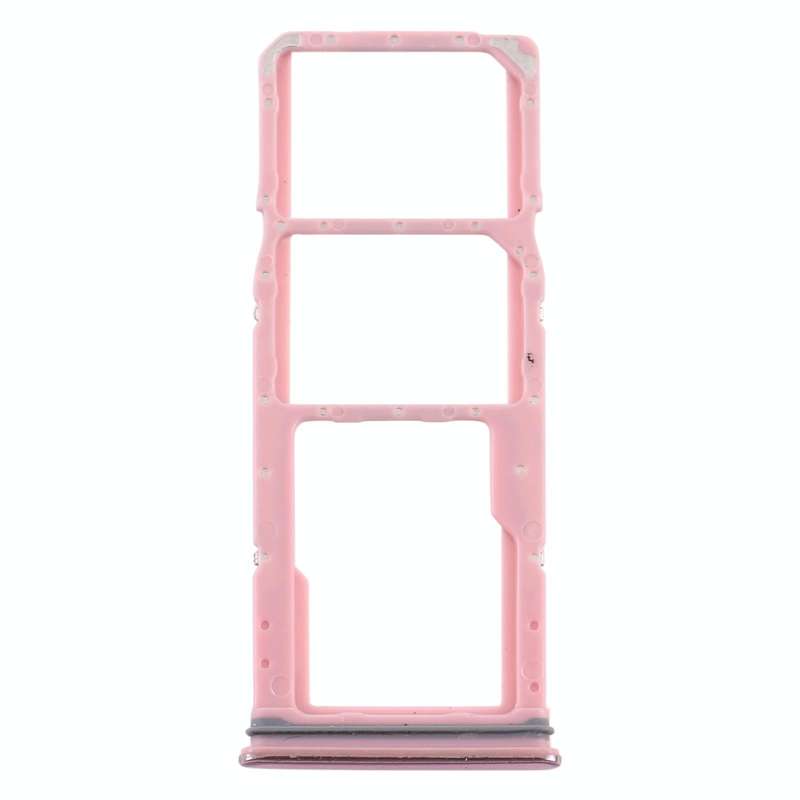 For Samsung Galaxy A9 (2018) SM-A920 SIM Card Tray + SIM Card Tray + Micro SD Card Tray (Pink)