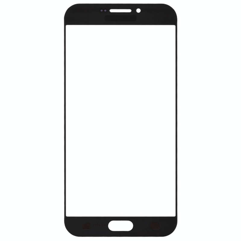 For Samsung Galaxy A8 (2016) / A810 10pcs Front Screen Outer Glass Lens (Black)
