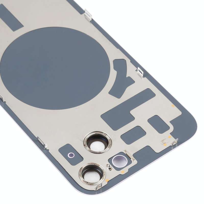 For iPhone 14 Back Housing Cover with Camera Lens(Purple)