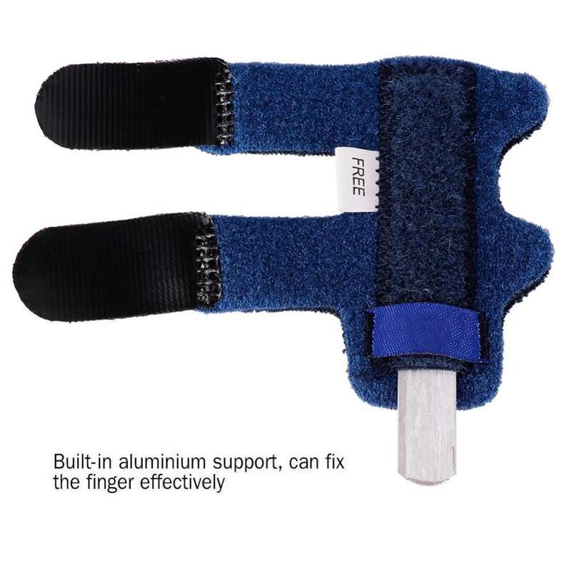 Aluminium Plate Finger Correction Sleeve Fixing Belt Finger Fracture Fixing Splint(Red)
