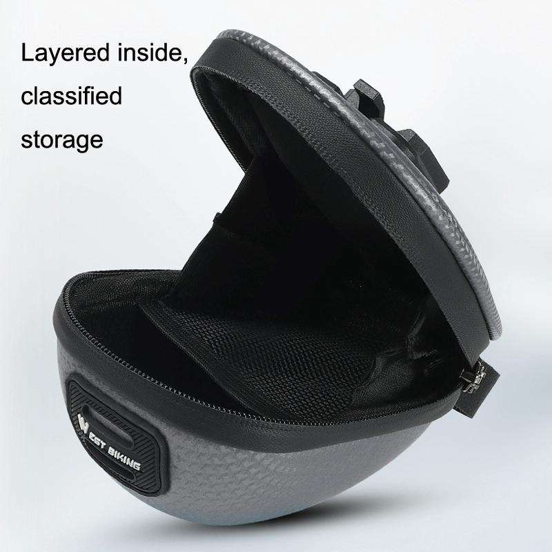 WEST BIKING Bicycle Mini Hardshell Tail Bag Saddle Bag(Black)