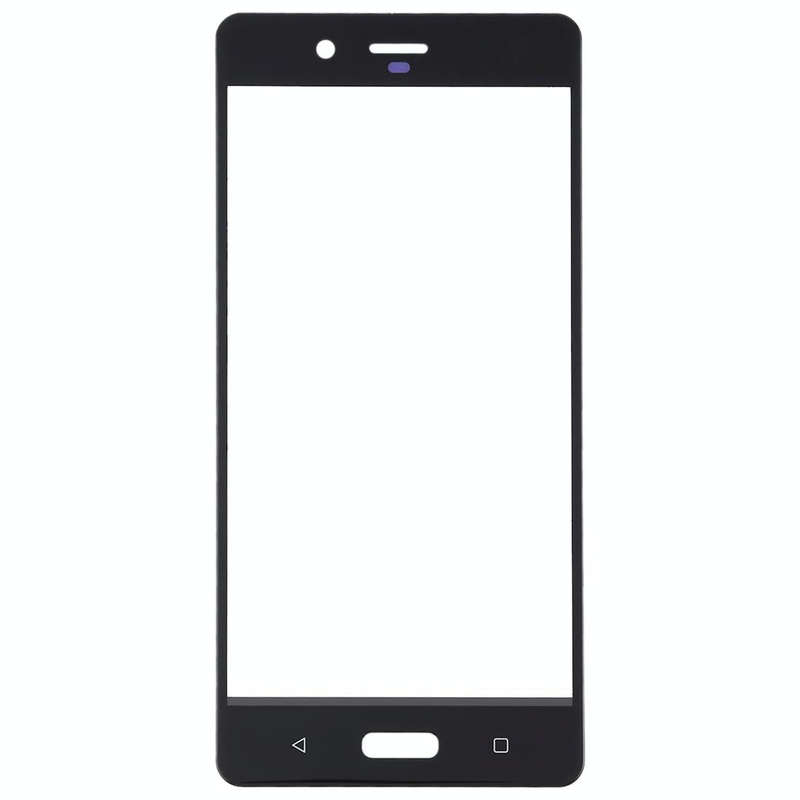 Front Screen Outer Glass Lens for Nokia 8 / N8 TA-1012 TA-1004 TA-1052(Black)