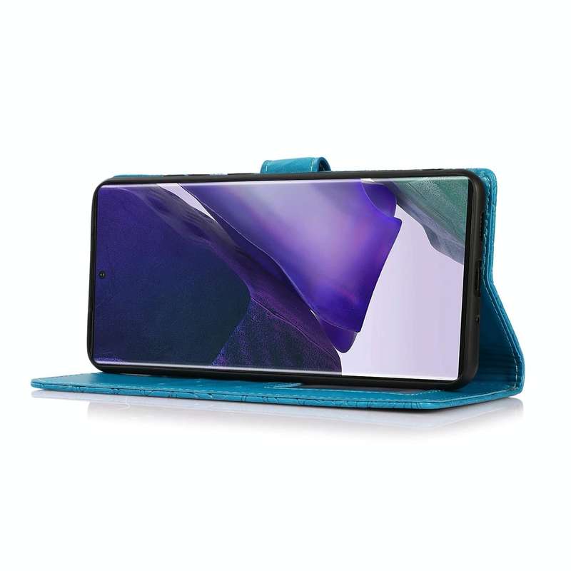For Samsung Galaxy Note20 Ultra Skin Feel Embossed Sunflower Horizontal Flip Leather Case with Ho...