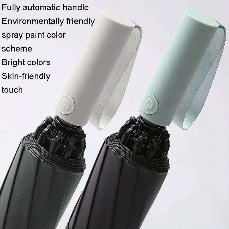 20 Bone Reverse Double Bone Automatic Folding Umbrella Sunshade Sun Umbrella(Pink)