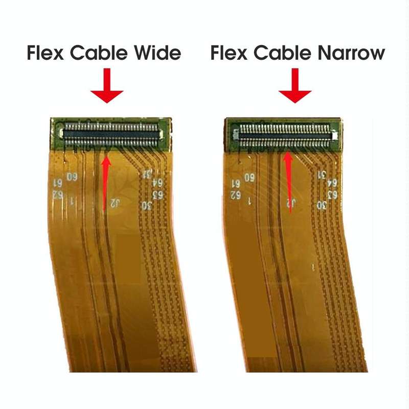 OEM LCD Screen (Flex Cable Wide) for Samsung Galaxy A01 Digitizer Full Assembly with Frame (Black)