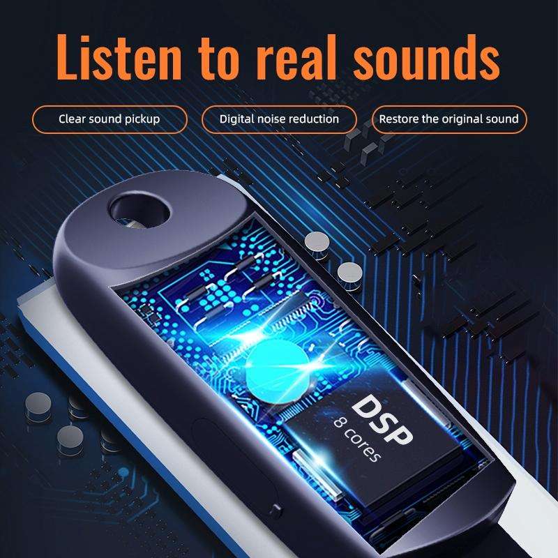 JNN S26 Smart Digital Noise Canceling Voice Recorder with Lanyard, Capacity:4GB(Black)