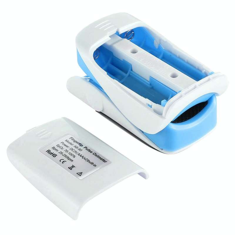 AB-80 Precision Finger Pulse Oximeter Blood Oxygen Monitor(Blue)