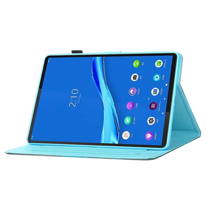 For Lenovo Tab M10 Plus 10.6 3rd Gen 2022 Coloured Drawing Smart Leather Tablet Case(Petal Rain)