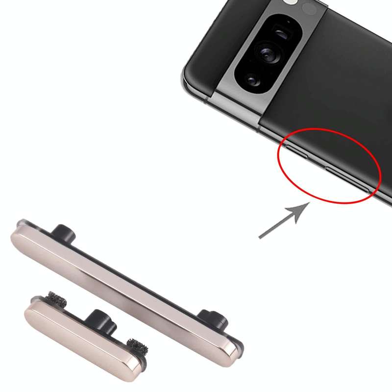 For Google Pixel 8 Pro Power Button + Volume Control Button (Gold)