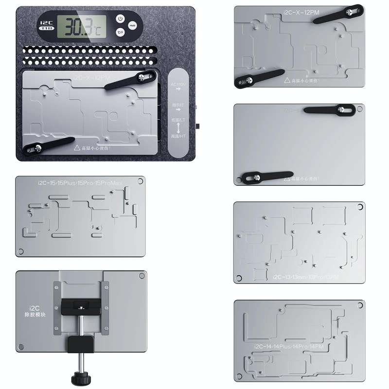 i2C T18 LCD Display PCB Motherboard Layered Desoldering Station For iPhone X-15 Pro Max with Glue...