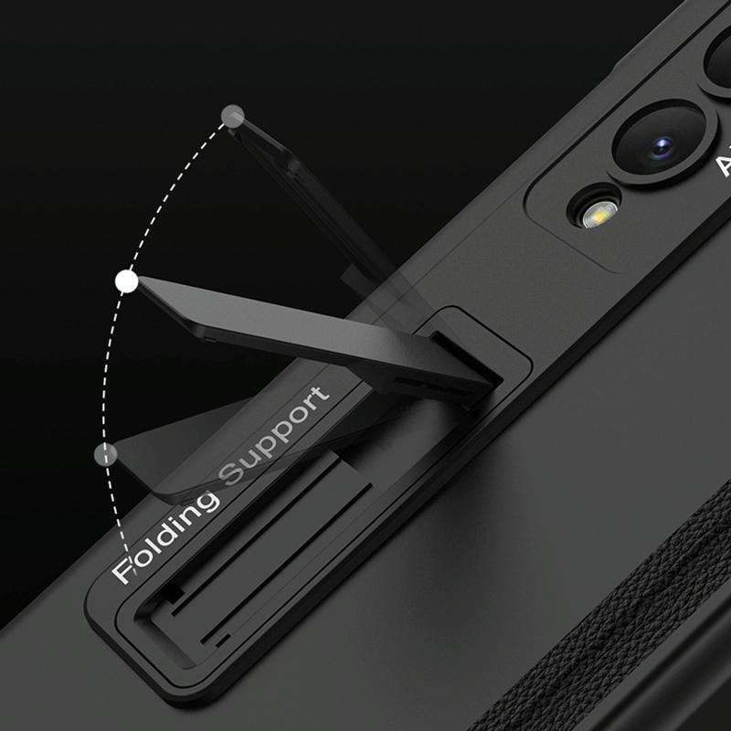For Samsung Galaxy Z Fold4 GKK Magnetic Hinged Folding Full Phone Case(Night Green)