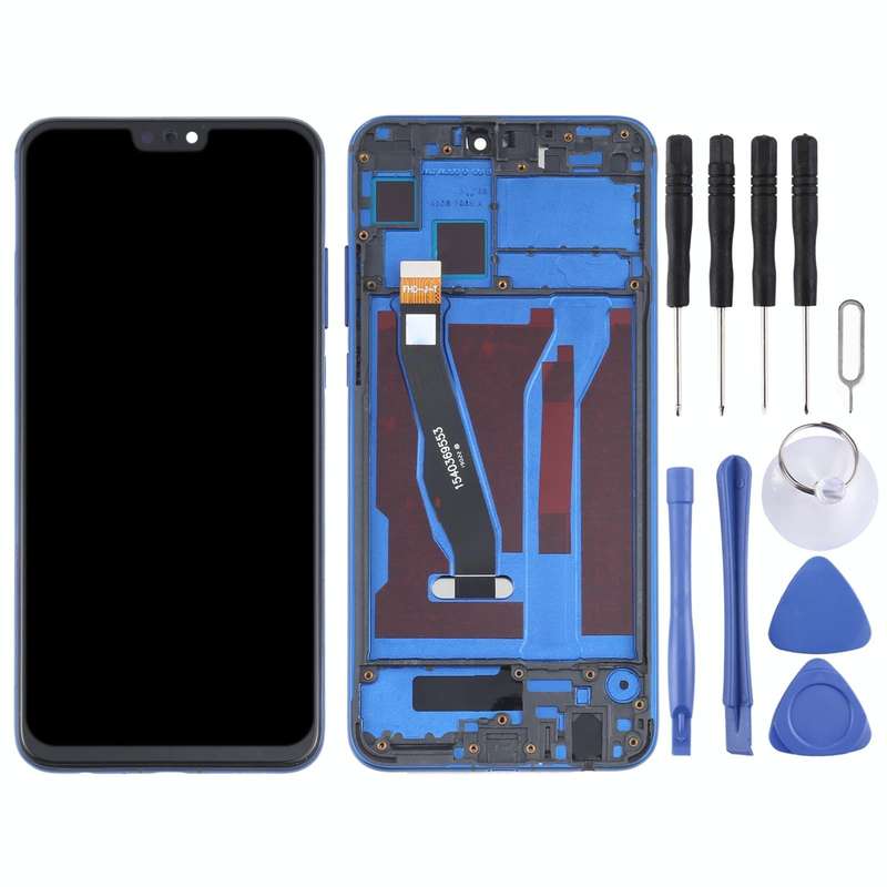 OEM LCD Screen for Huawei Honor 8X Digitizer Full Assembly with Frame(Blue)