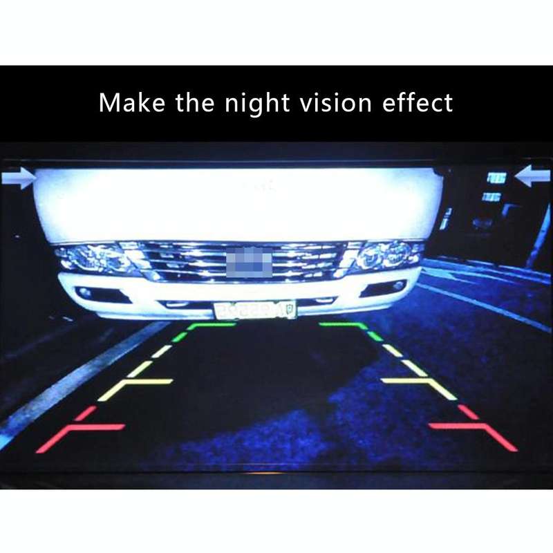 656492 Effective Pixel HD Waterproof 4 LED Night Vision Wide Angle Car Rear View Backup Reverse C...