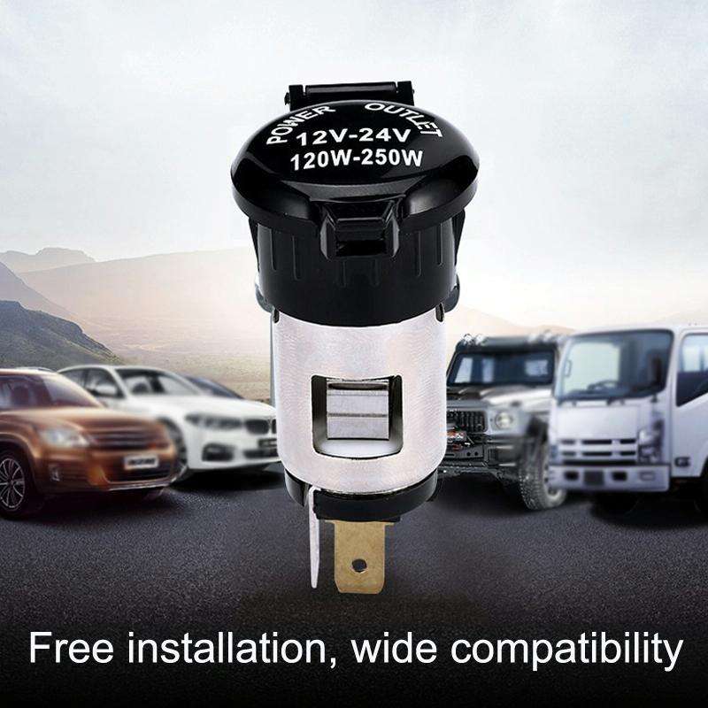 2 PCS Car Modified Cigarette Lighter Car Charging Power Socket No Cigarette Type (with 15cm Line)