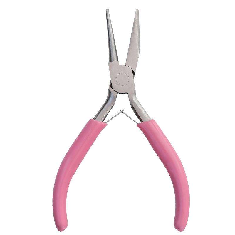 ZB29F 5 Inch Mini Wire Winding Pliers Jewelry Pliers Semi-Recessed Semi-Round Nose Tool Pliers