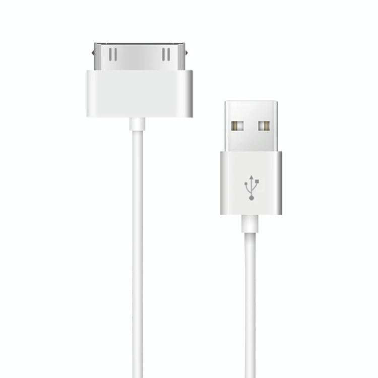 30 Pin Male to USB Male Charging & Data Sync Cable for iPad / 2 / 3, iPhone 4 & 4s, iPod Nano, iP...
