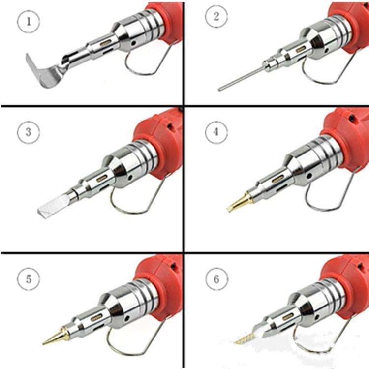 HS-1115K 10-in-1 Multifunctional Gas Soldering Iron Tool Set(Gold Handle)
