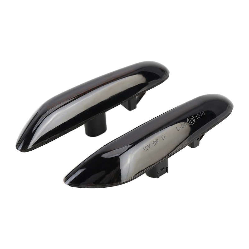 2 PCS D12V / 5W Car LED Dynamic Blinker Side Lights Flowing Water Turn Signal Light for BMW, Yell...