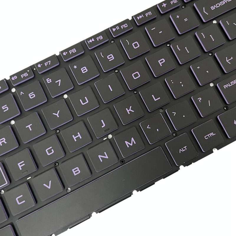 For HP Pavilion Gaming 15-DK US Version Laptop Backlight Keyboard(Purple)