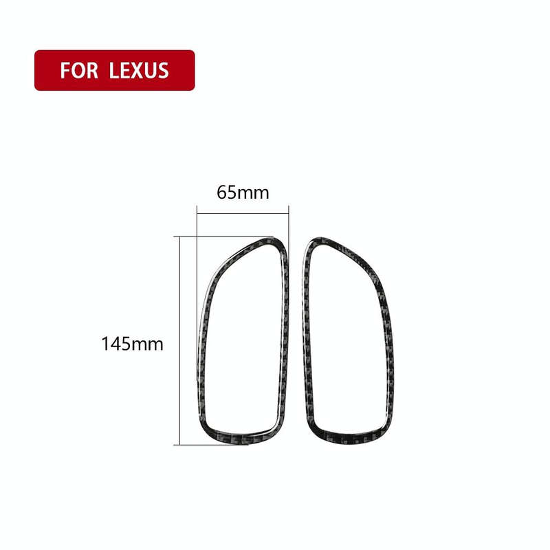 Car Carbon Fiber Front Door Handle Decorative Sticker for Lexus IS250 300 350C 2006-2012, Left an...