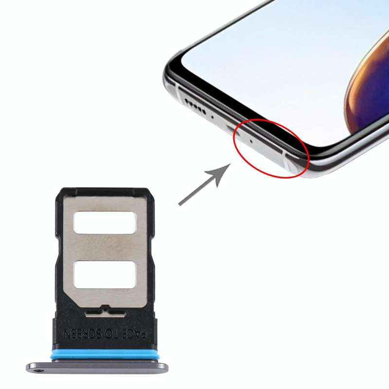 SIM Card Tray + SIM Card Tray for Xiaomi Redmi K30S (Black)