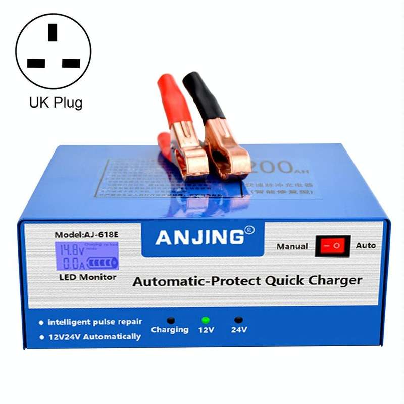 ANJING AJ-618E Battery Charger Car Battery Repairer, Model: UK Plug