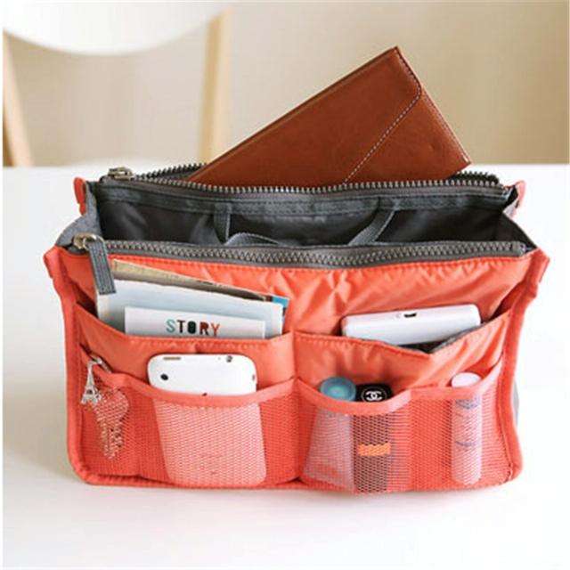 Waterproof Folding Travel Bag Nylon Large Capacity Sundries Storage Bag(Red)