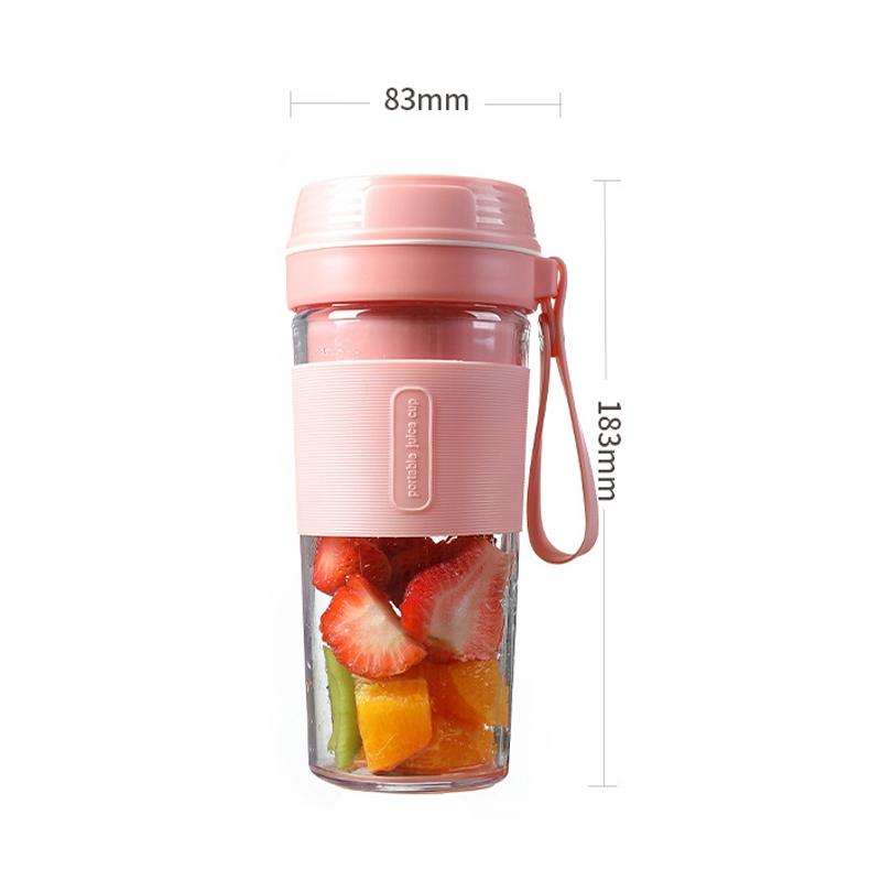 FS1300 Mini Juicer Home Portable Cooking Machine Student Juice Cup Juicer, Colour: Gem Blue Four ...