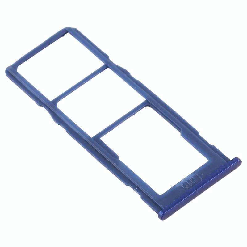 For Samsung Galaxy M10 SM-M105 SIM Card Tray + SIM Card Tray + Micro SD Card Tray (Blue)