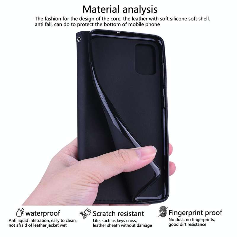 For Samsung Galaxy J5 (2016) / J510 Frosted Business Magnetic Horizontal Flip PU Leather Case wit...