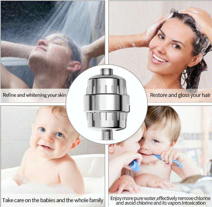 10-15 Layer Activated Carbon Bathroom Shower Filter Bathing Water Filter Purifier Water Shower Se...