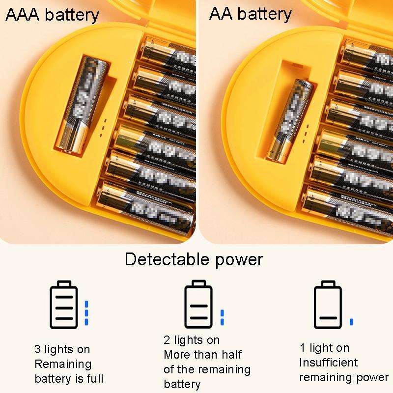 Household Battery Storage Box Data Cable Charger Storage Organizer Box, Color: Pink 3 Layer