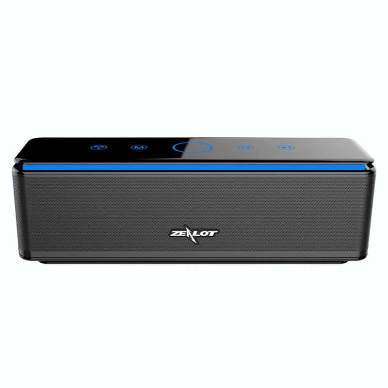 ZEALOT S7 Portable Smart Touch Stereo Bluetooth Speaker with Built-in Mic, Support Hands-Free Cal...
