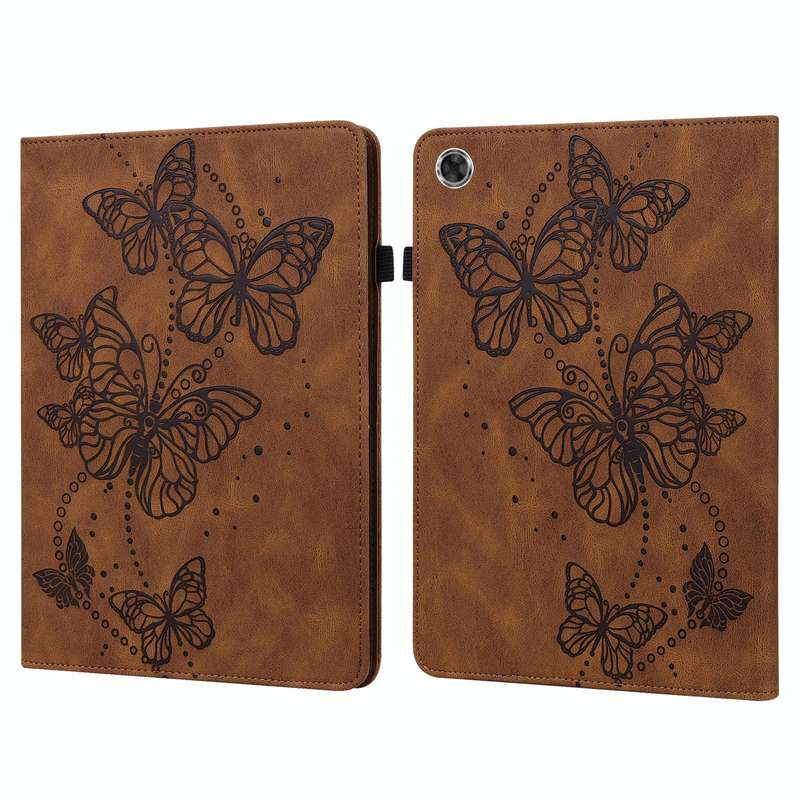 For Lenovo Tab M8 HD TB-8505F 8505X / M8 FHD 8.0 Embossed Butterfly Pattern Horizontal Flip Leath...