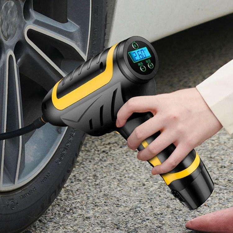 Vehicle-mounted Air Pump With Lamp And Handheld Intelligent Digital Display Charging Air Pump, St...