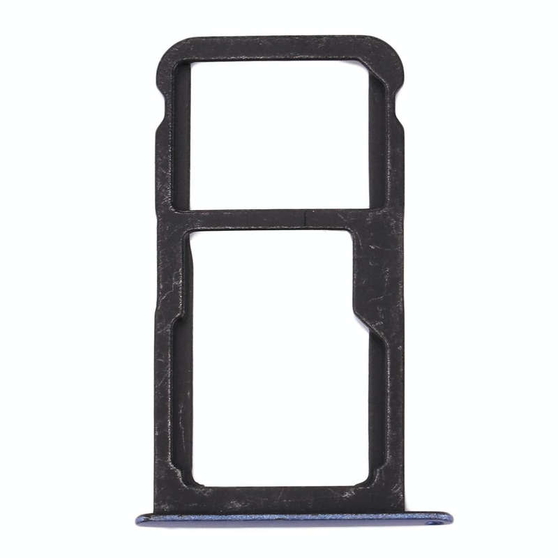 For Huawei P10 Lite SIM Card Tray & SIM / Micro SD Card Tray(Blue)