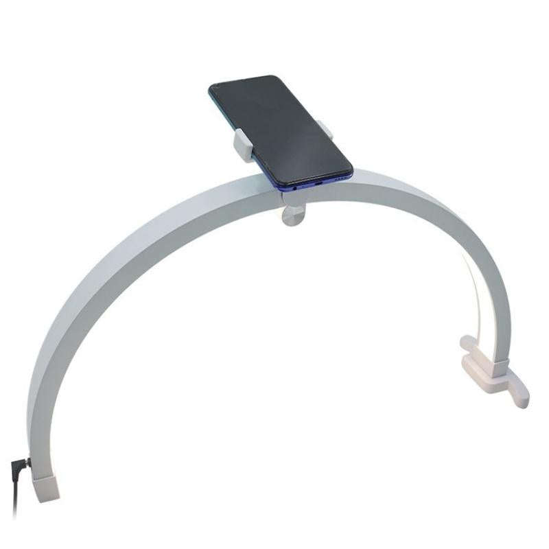 M12X Foldable LED Half Moon Lamp Touch Control Nail Art Lamp, Length: 56cm(UK Plug)