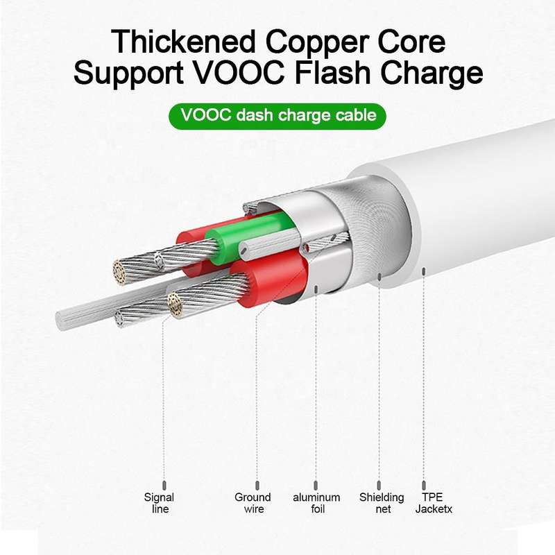 2m XJ-62 USB to Micro USB 4A Flash Charging Data Cable