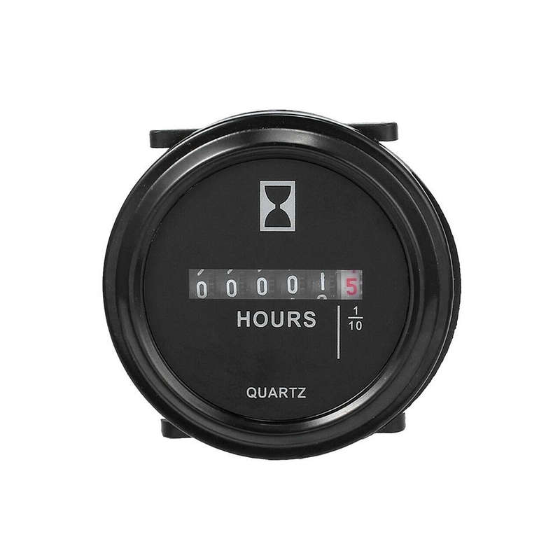 Mechanical Chronograph Marine Boat Engine Round ACDC Truck Chrono Hour Meter