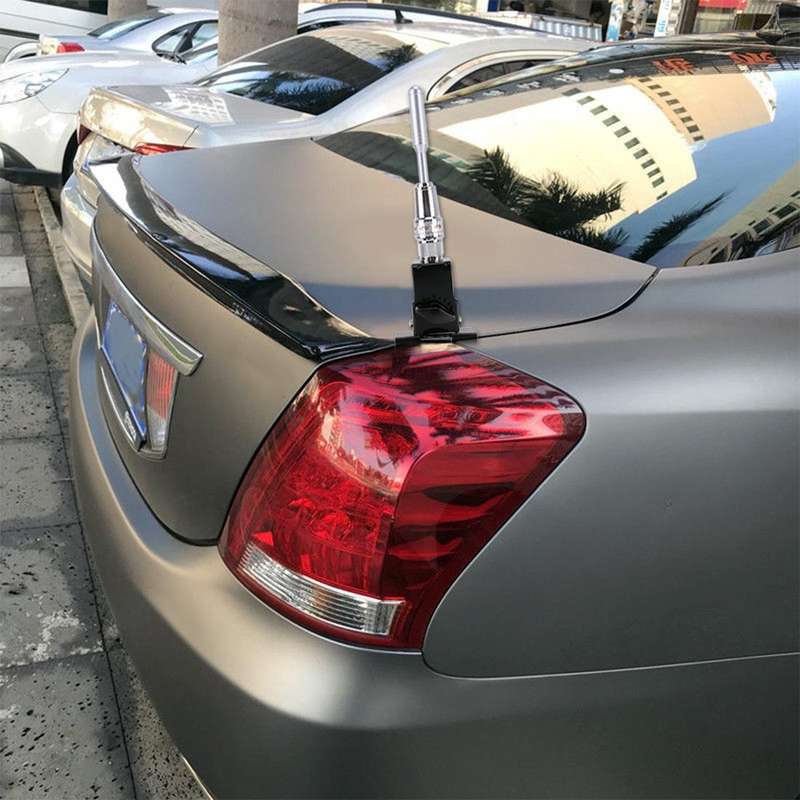 PS-401 Modified Car Antenna Aerial, Size: 24.5cm x 7.3cm (Silver)